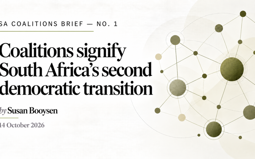 SA Coalitions Brief No. 1 | Susan Booysen