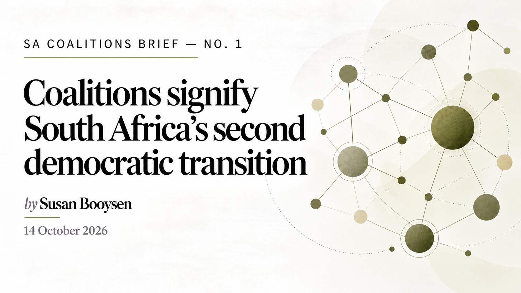 SA Coalitions Brief No. 1 | Susan Booysen